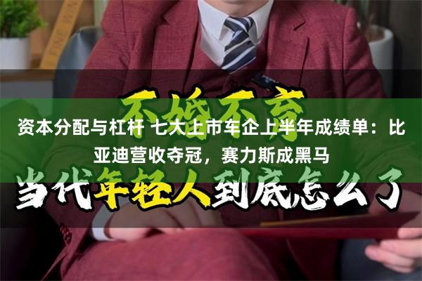 资本分配与杠杆 七大上市车企上半年成绩单：比亚迪营收夺冠，赛力斯成黑马