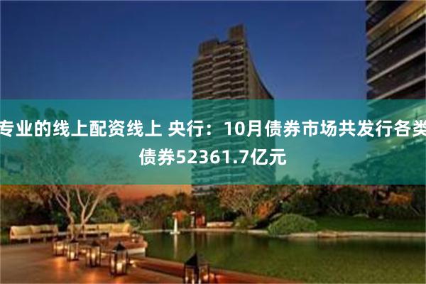 专业的线上配资线上 央行：10月债券市场共发行各类债券52361.7亿元