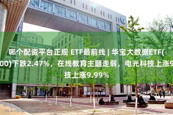 哪个配资平台正规 ETF最前线 | 华宝大数据ETF(516700)下跌2.47%，在线教育主题走弱，电光科技上涨9.99%