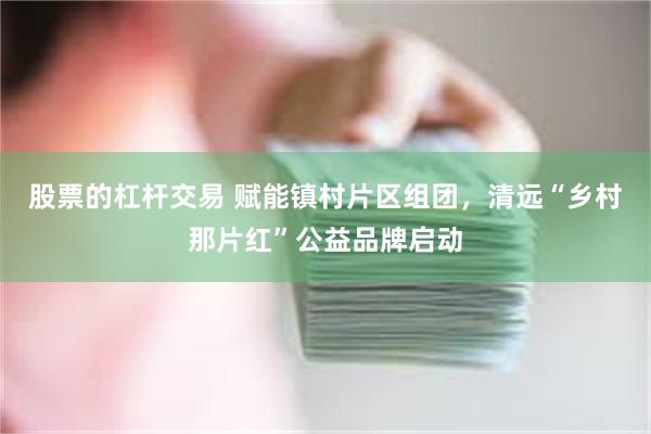股票的杠杆交易 赋能镇村片区组团，清远“乡村那片红”公益品牌启动