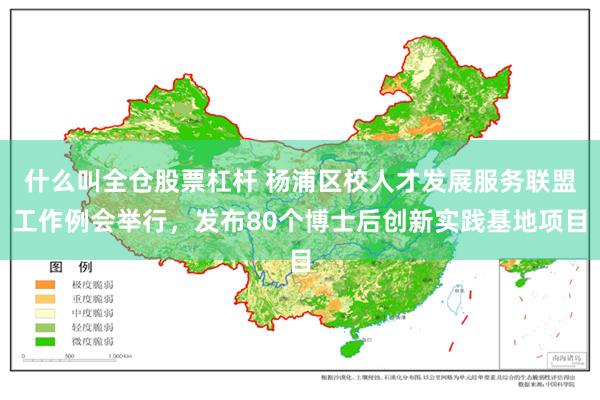 什么叫全仓股票杠杆 杨浦区校人才发展服务联盟工作例会举行，发布80个博士后创新实践基地项目