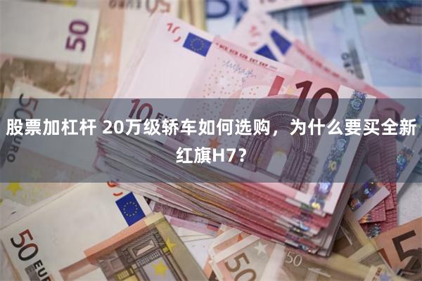 股票加杠杆 20万级轿车如何选购，为什么要买全新红旗H7？